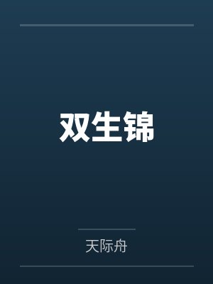 双生锦封面