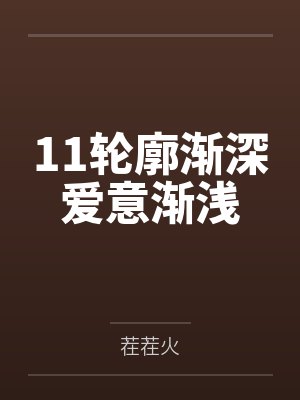 11轮廓渐深爱意渐浅封面