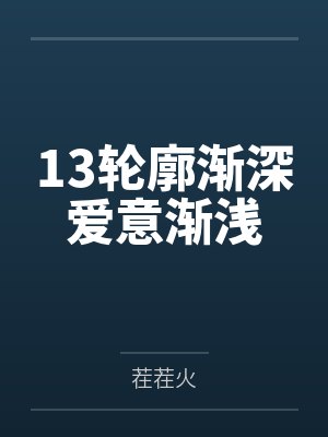 13轮廓渐深爱意渐浅封面