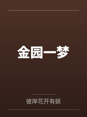 金园一梦封面