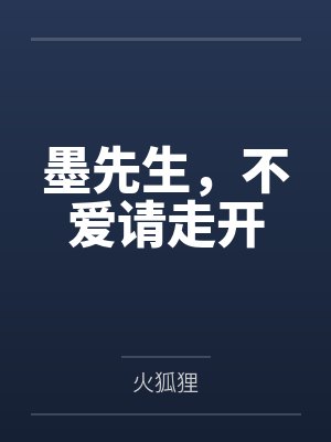 墨先生，不爱请走开封面