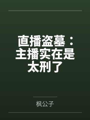 直播盗墓:主播实在是太刑了封面