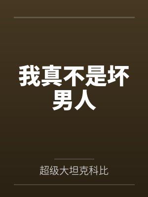 我真不是坏男人封面