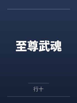 至尊武魂封面
