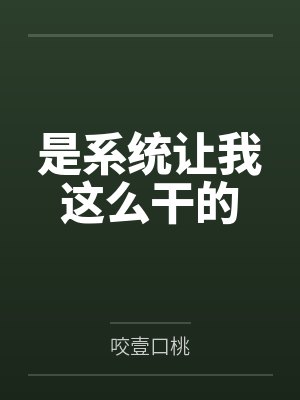 是系统让我这么干的封面