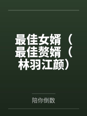 最佳女婿（最佳赘婿（林羽江颜））封面
