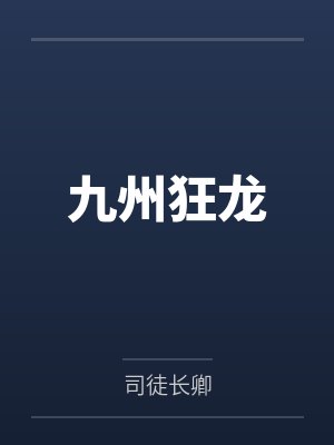 九州狂龙封面
