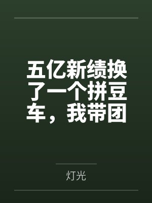 五亿新绩换了一个拼豆车，我带团离职后她悔了封面