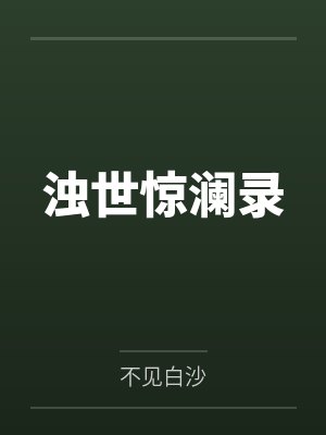 浊世惊澜录封面