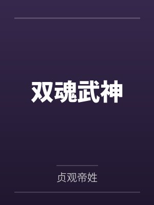 双魂武神封面