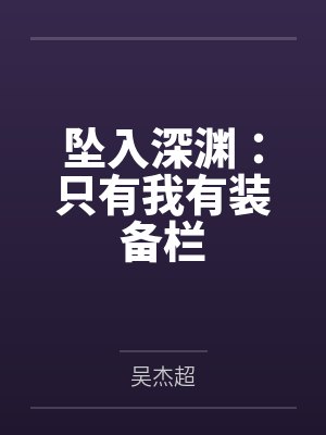 坠入深渊：只有我有装备栏封面