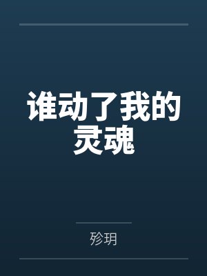 谁动了我的灵魂封面