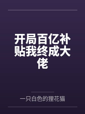 开局百亿补贴我终成大佬封面