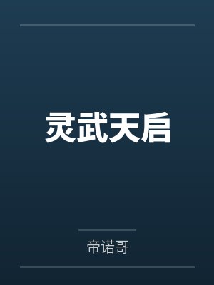 灵武天启封面