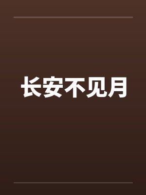 长安不见月封面