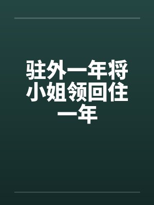 驻外一年将小姐领回住一年封面