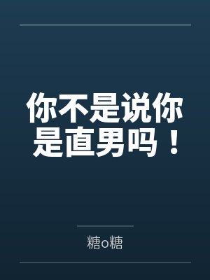 你不是说你是直男吗！封面