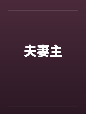 夫妻主封面