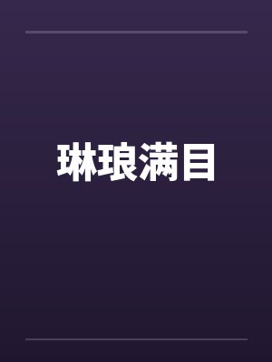 琳琅满目封面
