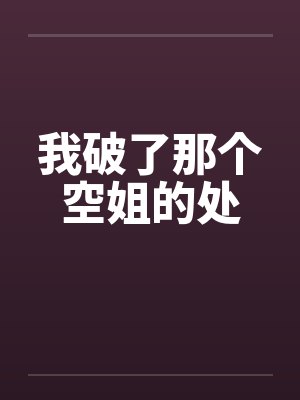 我破了那个空姐的处封面