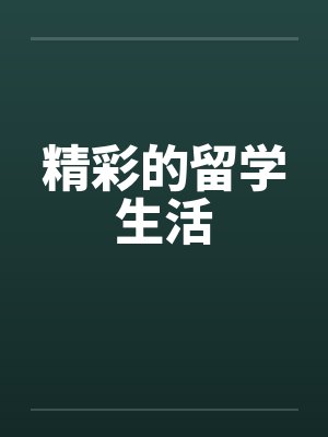 精彩的留学生活封面