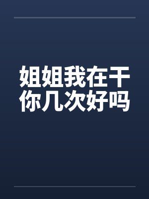 姐姐我在干你几次好吗封面