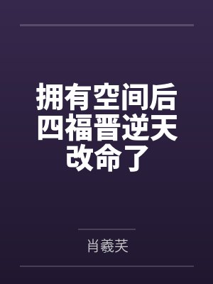 拥有空间后四福晋逆天改命了封面