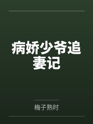 病娇少爷追妻记封面