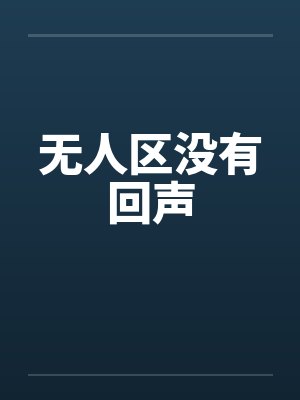 无人区没有回声封面
