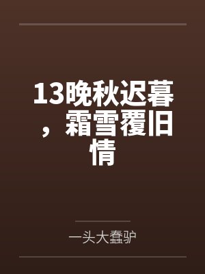 13晚秋迟暮，霜雪覆旧情封面