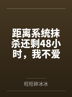 距离系统抹杀还剩48小时,我不爱他了封面