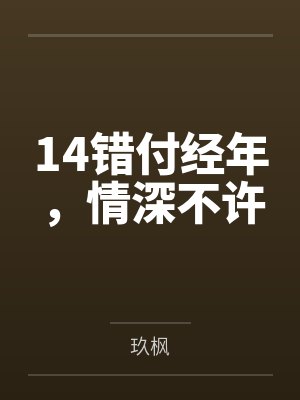14错付经年，情深不许封面