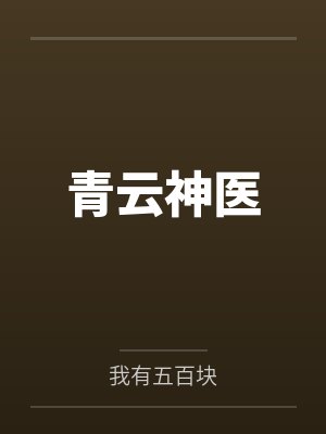 青云神医封面
