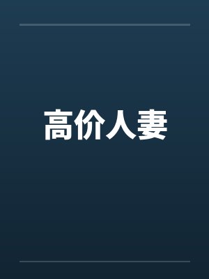 高价人妻封面