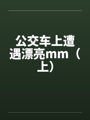公交车上遭遇漂亮mm（上）封面