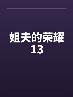 姐夫的荣耀13封面
