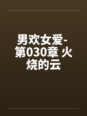 男欢女爱- 第030章 火烧的云封面