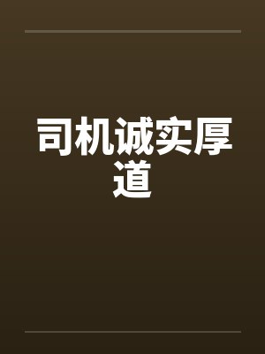 司机诚实厚道封面